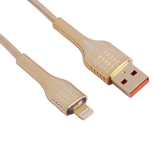 کابل تبدیل USB به لایتنینگ الدینیو مدل LS651 (نمای نزدیک)