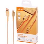 کابل تبدیل USB به لایتنینگ الدینیو مدل LS651 (در بسته بندی)