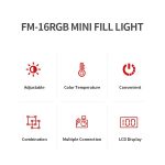 نور ثابت ال ای دی جی ماری مدل FM-16RGB