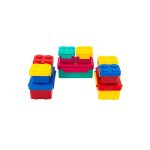ظرف غذای 3 تکه کودک لیلیان مدل پازل (رنگبندی)