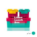 ظرف غذای 3 تکه کودک لیلیان مدل پازل (نمای رو به رو)