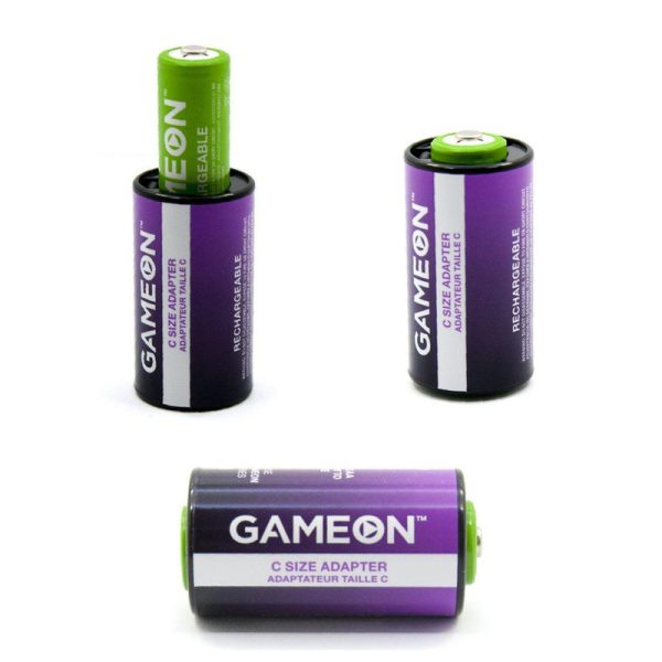 مبدل باتری قلمی به باتری سایز C جویس مدل Gameon بسته 10 عددی