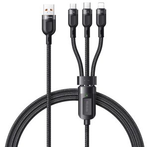 کابل تبدیل USB به MicroUSB / لایتنینگ / USB-C مک دودو مدل CA-0930 طول 1.2 متر
