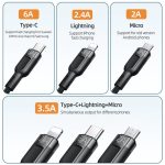 کابل تبدیل USB به microUSB / لایتنینگ / USB-C مک دودو مدل CA-0930