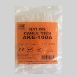بست کمربندی آک ای مدل AKE-100A بسته 100 عددی (در بسته بندی)