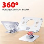 پایه نگهدارنده تبلت مدل Aluminum Alloy (نمای پشت و جلو)