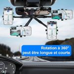 پایه نگهدارنده گوشی موبایل مدل Car Mirror Phone Holder (قابلیت ها)