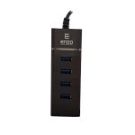هاب 4 پورت USB 2.0 و USB 3.0 انزو مدل UH-42 (نمای رو به رو)
