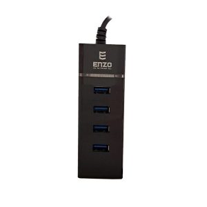 هاب 4 پورت USB 2.0 و USB 3.0 انزو مدل UH-42 (نمای رو به رو)