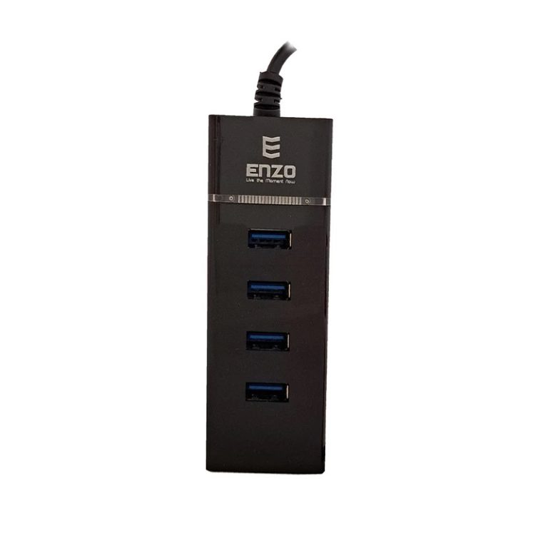 هاب 4 پورت USB 2.0 و USB 3.0 انزو مدل UH-42 (نمای رو به رو)