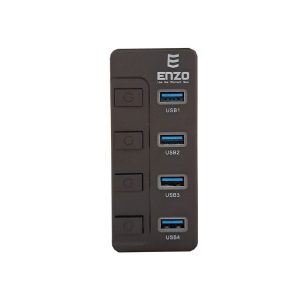 هاب 4 پورت USB 3.0 انزو مدل UH-45 (نمای رو به رو)