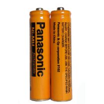 باتری نیم قلمی قابل شارژ پاناسونیک مدل AAA-3 بسته 2 عددی (نمای رو به رو)