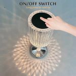 چراغ رومیزی کریستالی مدل Diamond Table Lamp
