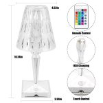چراغ رومیزی کریستالی مدل Diamond Table Lamp