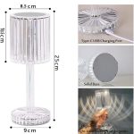 چراغ رومیزی کریستالی مدل Diamond Table Lamp