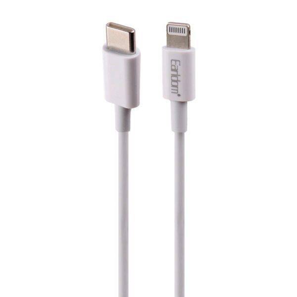 کابل تبدیل USB-C به لایتنینگ ارلدام مدل EC-166i PD20W طول 1 متر