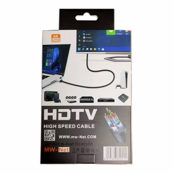 کابل HDMI 4K ام دبلیو نت طول 1.5 متر