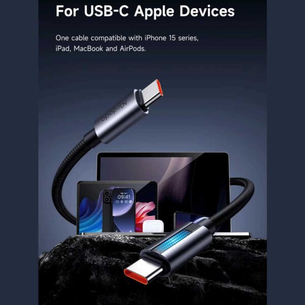 کابل تبدیل USB-C به لایتنینگ مک دودو مدل CA-571 طول 1.2 متر