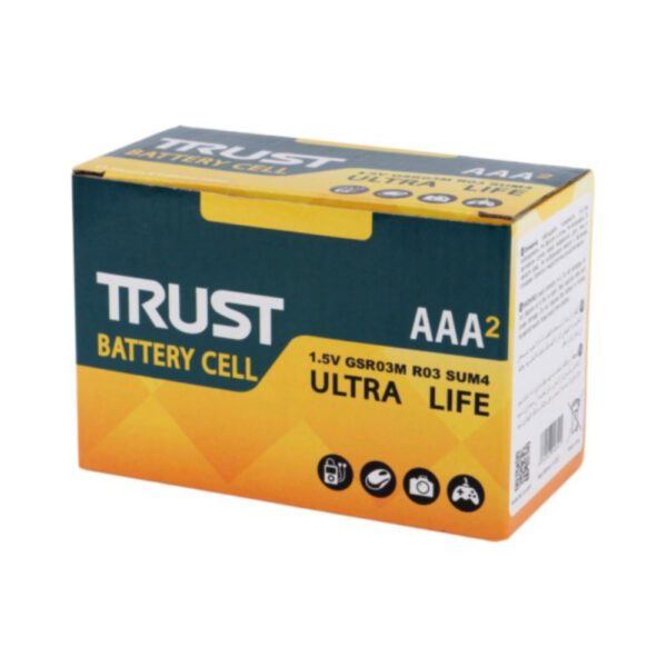 باتری نیم قلمی تراست مدل Ultra Life بسته 2 عددی ایتوک