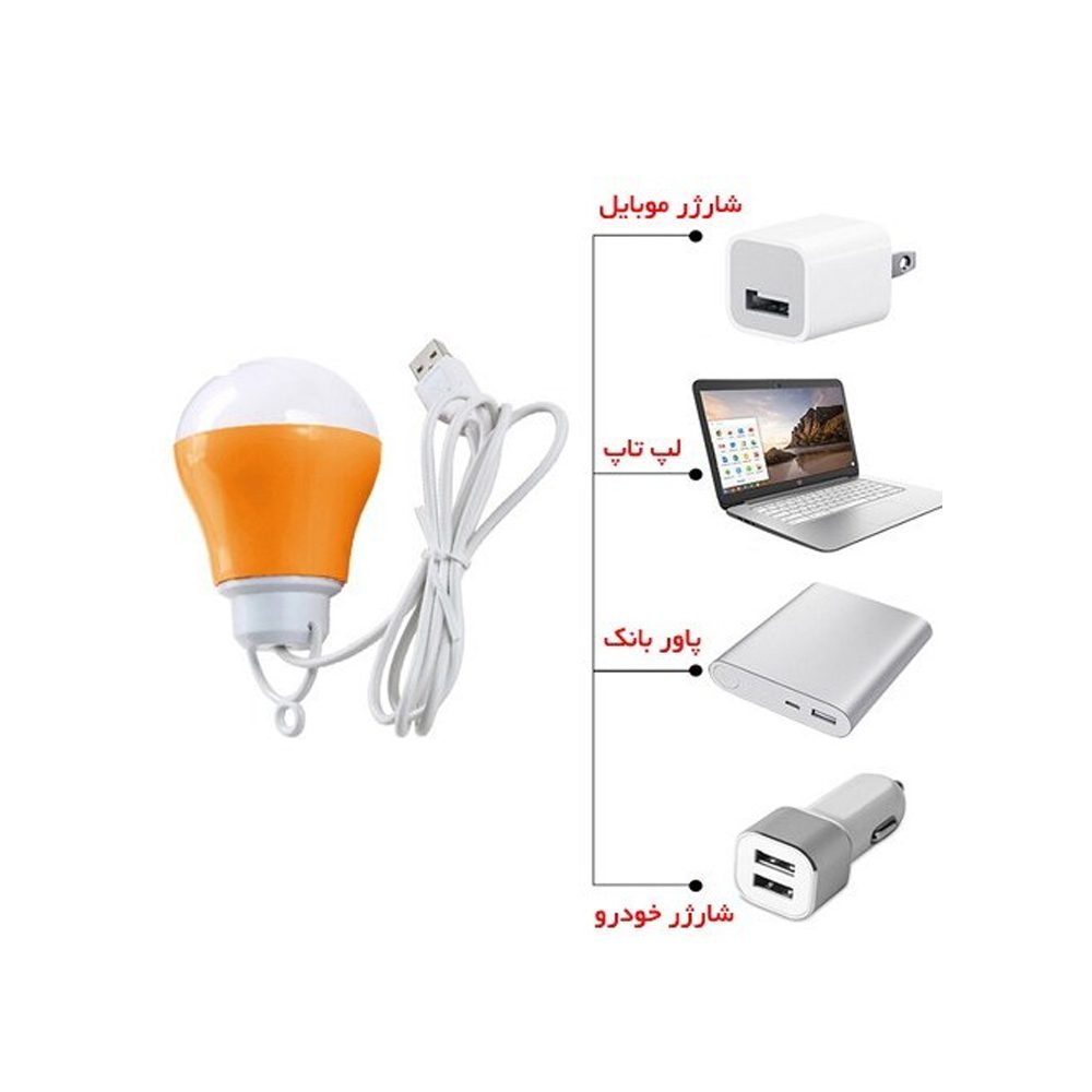 لامپ سیمی LED حبابی آویز دار USB ایتوک