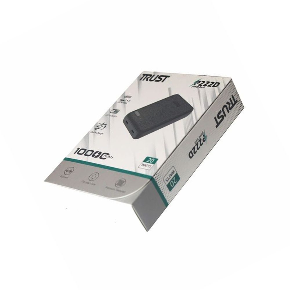 پاور بانک تراست مدل P222D ظرفیت 10000 میلی‌آمپر ساعت ایتوک