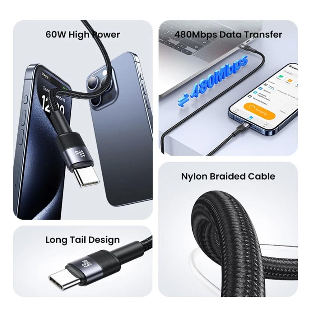 کابل تبدیل Type-C به Type-C یوسمز SJ724 طول 1.2 متر ایتوک