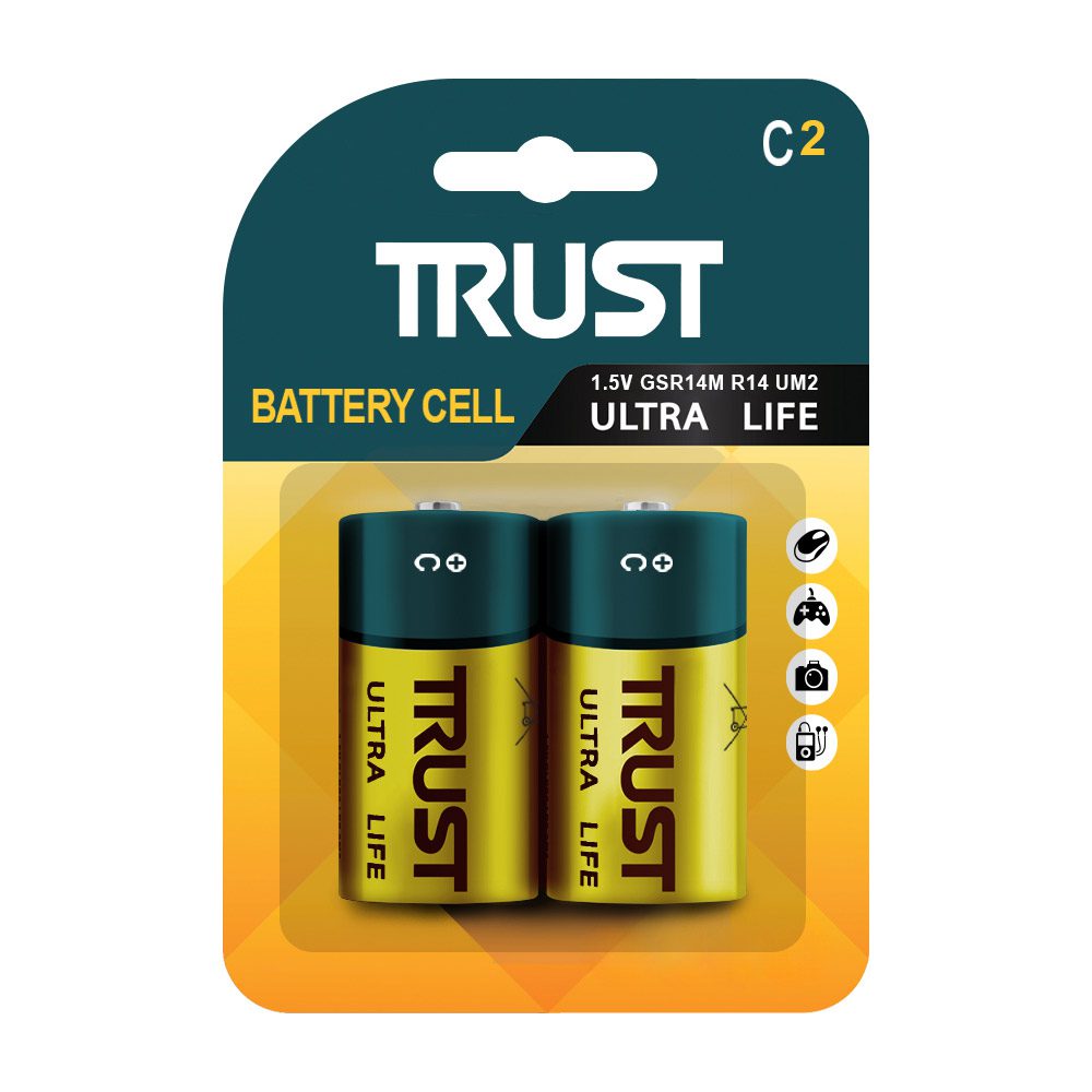 باتری C تراست مدل Ultra Life بسته 2 عددی ایتوک
