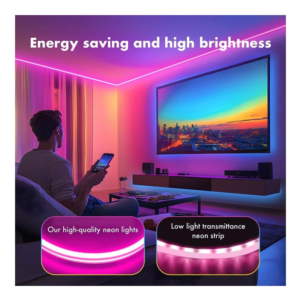 ریسه مدل نئون فلکسی RGB-IC App طول 5 متر ایتوک