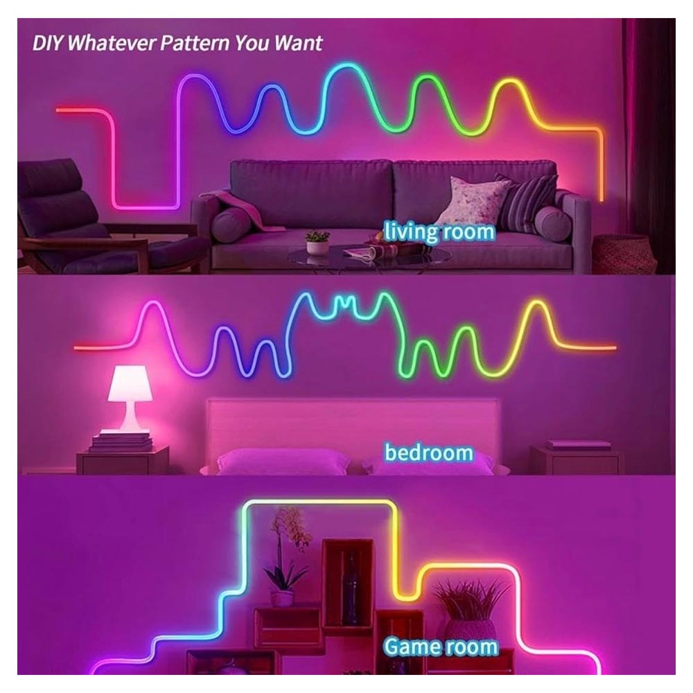 ریسه مدل نئون فلکسی RGB-IC App طول 5 متر ایتوک