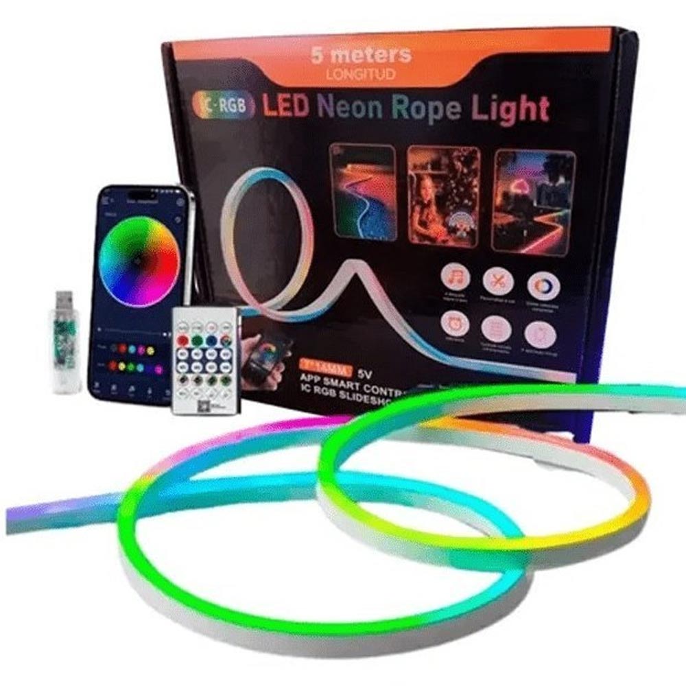 ریسه مدل نئون فلکسی RGB-IC App طول 5 متر ایتوک