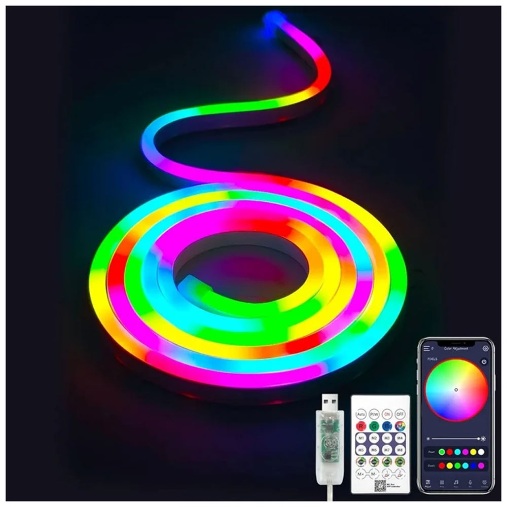 ریسه مدل نئون فلکسی RGB-IC App طول 5 متر ایتوک